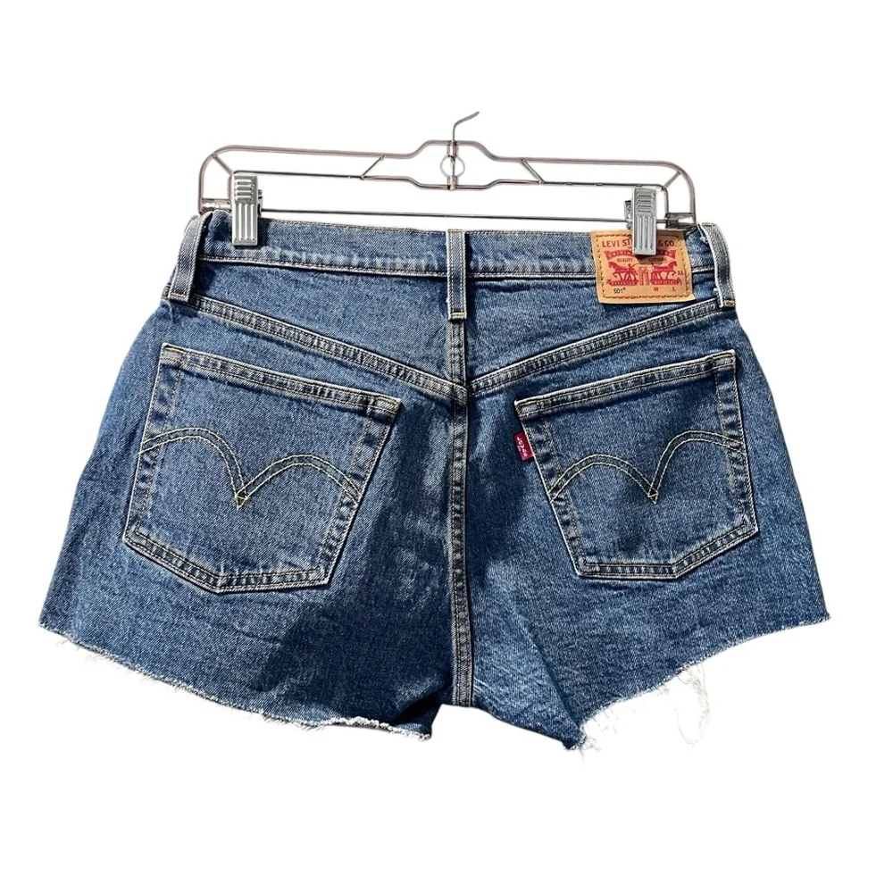 Levi Strauss 501 NWOT Cutoff Denim Jeans Shorts Size 28 Wash Casual Blue Summer